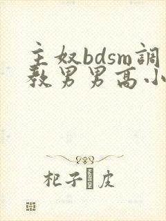 主奴bdsm调教男男高小说