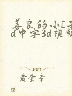 善良的小[子hd中字3d视频