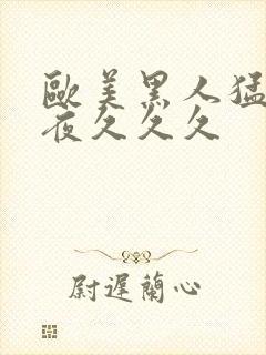 欧美黑人猛交午夜久久久