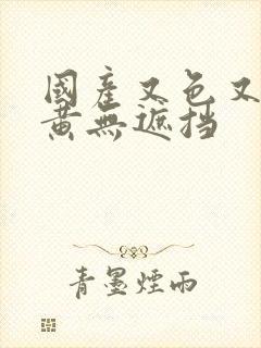 国产又色又爽又黄无遮挡