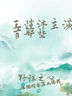 王恺沐主演短剧有哪些