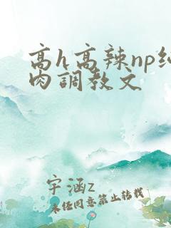 高h高辣np纯肉调教文