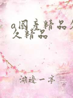 a国产精品久久久精品
