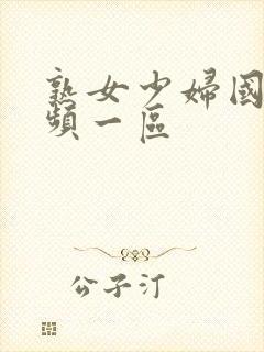 熟女少妇国内视频一区