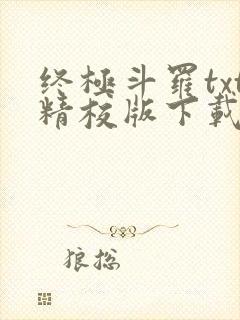 终极斗罗txt精校版下载