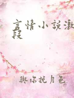 言情小说激情片段