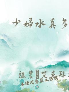 少妇水真多