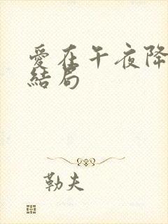 爱在午夜降临前结局