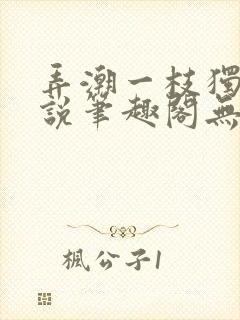 弄潮一枝独秀小说笔趣阁无弹窗