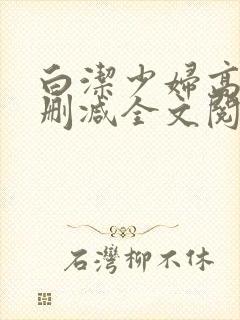 白洁少妇高义无删减全文阅读下载