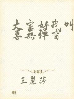 大家好我叫林小喜无弹窗