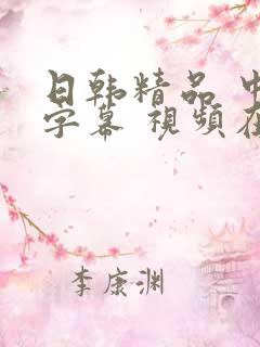日韩精品 中文字幕 视频在线