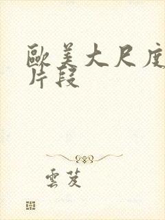 欧美大尺度床戏片段