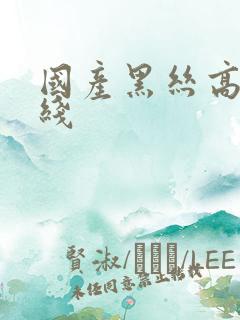 国产黑丝高跟在线