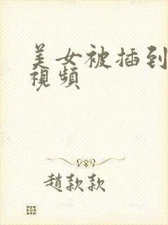 美女被插到很爽视频