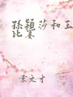 孙颖莎和王楚钦比赛