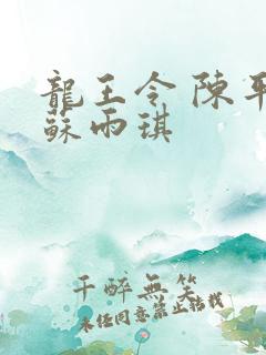 龙王令 陈平 苏雨琪