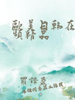 欧美日韩在线视频精品