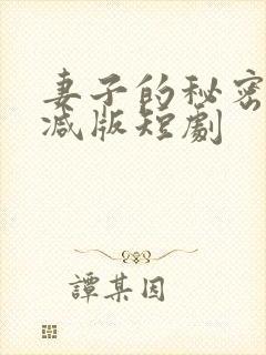 妻子的秘密未删减版短剧