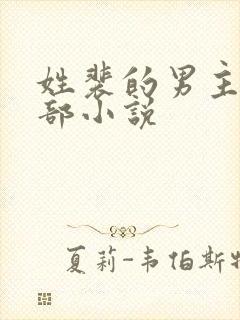 姓裴的男主的全部小说