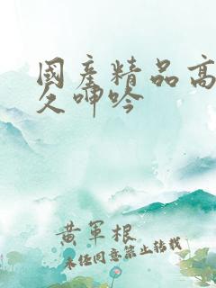 国产精品高潮久久呻吟