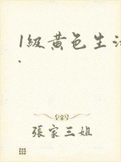 1级黄色生活片.