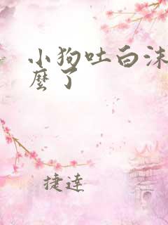 小狗吐白沫是怎么了