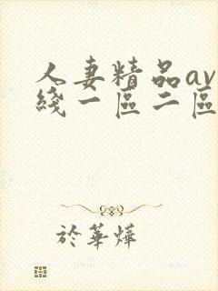 人妻精品av在线一区二区
