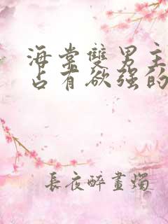 海棠双男主病娇占有欲强的小说