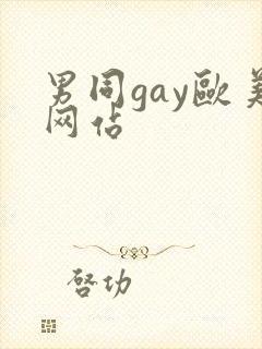 男同gay欧美网站