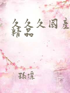 久久久国产高清精品