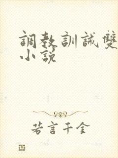 调教训诫双男主小说