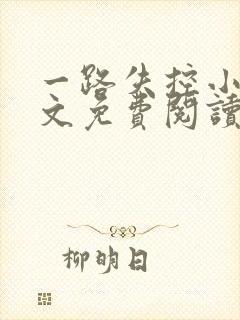 一路失控小说全文免费阅读无弹窗