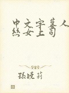 中文字幕人妻黑丝女上司