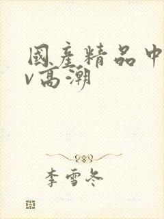 国产精品中出av高潮