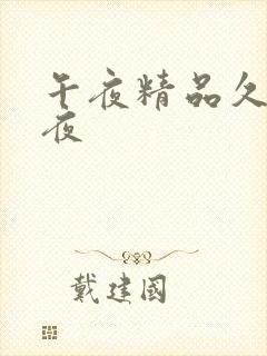 午夜精品久久午夜