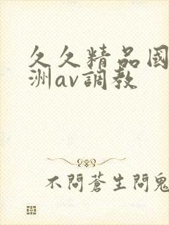 久久精品国产亚洲av调教