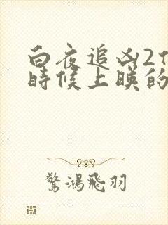 白夜追凶2什么时候上映的