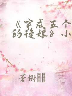 《穿成五个反派的后娘》小说