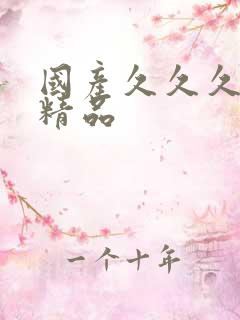 国产久久久久久精品