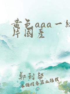 黄色aaa一级片国产