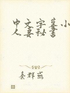 中文字幕小泽彻人妻秘书