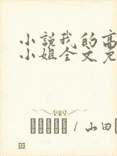 小说我的高冷大小姐全文免费阅读