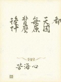 后背每天都痒是什么原因