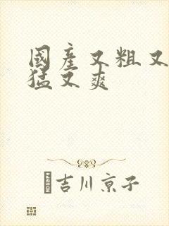 国产又粗又黄又猛又爽