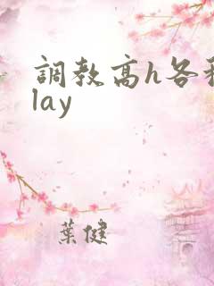 调教高h各种play