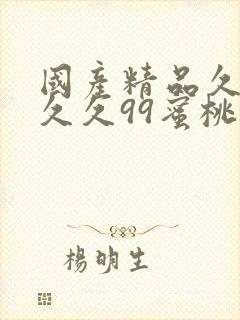 国产精品久久久久久99蜜桃