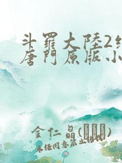 斗罗大陆2绝世唐门原版小说