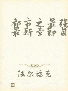 都市之最强狂兵最新章节目录