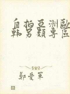 自拍亚洲欧美日韩另类专区